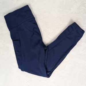 Blue leggings with pockets